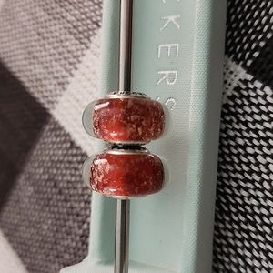 Pandora Murano glass orange charm